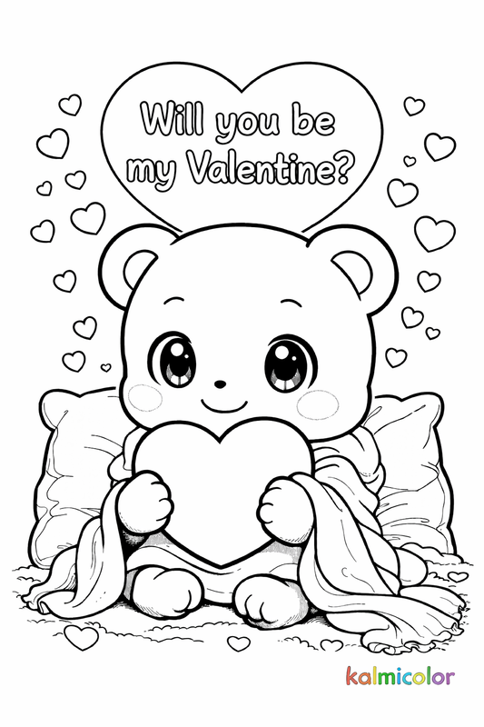 gratis kleurplaat valentijn <3